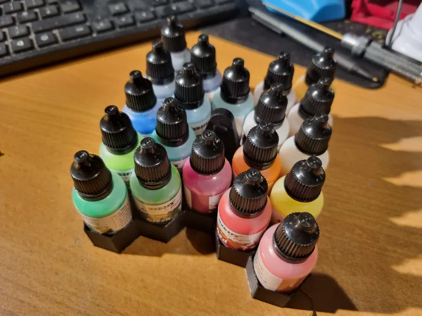 GIÁ ĐỠ SƠN AIRBRUSH REMIXED 20 CHAI 17ML - Image 2