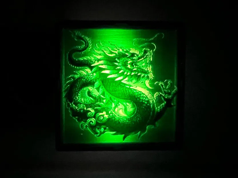 Đèn Ngủ Lithophane Cá Nhân IKEA MÖRKRÄDD - Rồng Ngọc - Image 2