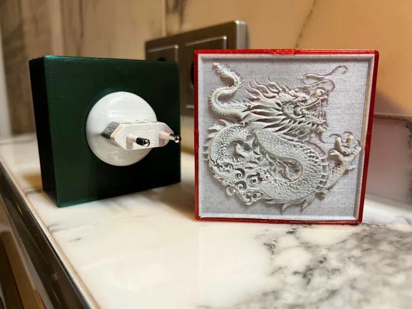 Đèn Ngủ Lithophane Cá Nhân IKEA MÖRKRÄDD - Rồng Ngọc - Image 11