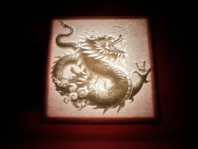 Đèn Ngủ Lithophane Cá Nhân IKEA MÖRKRÄDD - Rồng Ngọc - Image 13