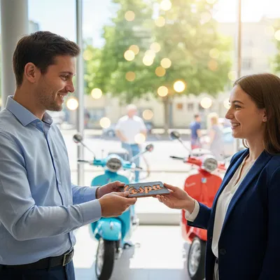 Biển hiệu VESPA (Vespa-Schild)