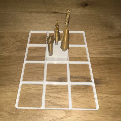 Hộp đựng bộ mũi khoan Step Drill theo chuẩn Gridfinity