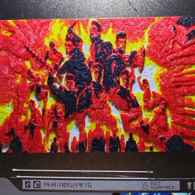 Mô Hình Lithophane Marvel Màu Hueforge