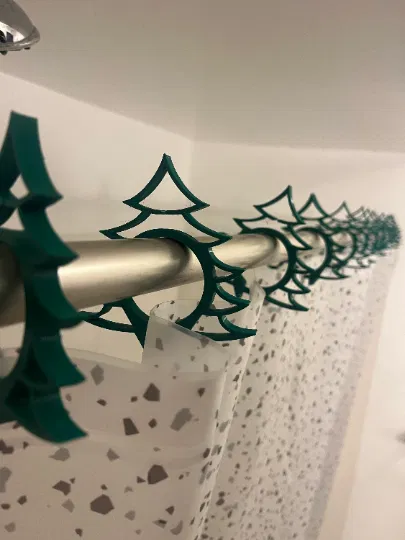 Khoen Rèm Cửa Hình Cây - Bộ 12 Cái - Image 2