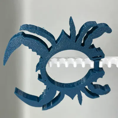 Nhẫn Móc Rèm Tắm Con Cua Xanh