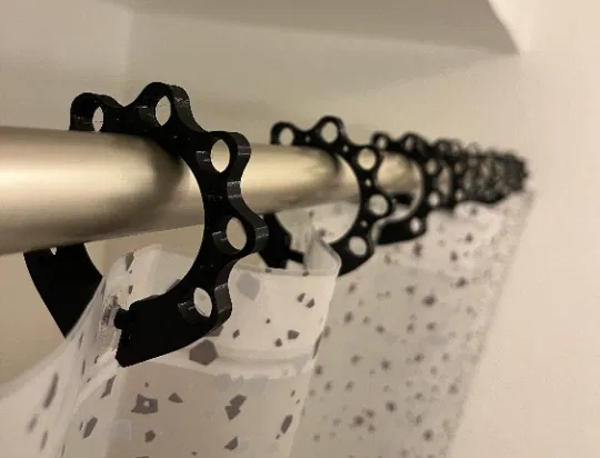 Khuôn In 3D Vòng Treo Rèm Cửa "Mechanical Splash" - Image 1