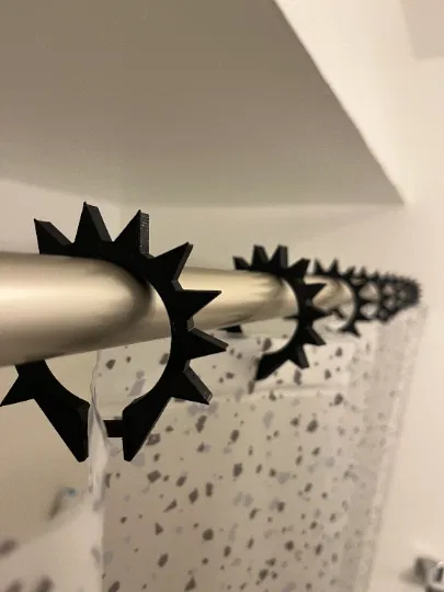 Bộ Khoen Vòng Treo Rèm Tắm Gai Phong Cách Punk - Image 3