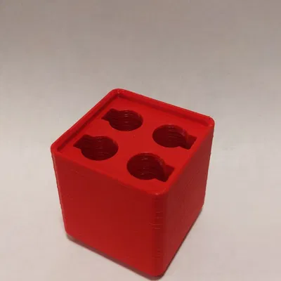 Giá đỡ bút dạ đầu mảnh Gridfinity 1x1 (nắp úp xuống)