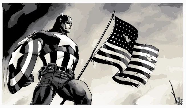 Mô hình Captain America - Hueforge - Image 1