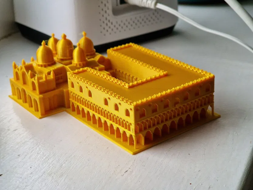 Mô hình Cung điện Doge (Palazzo Ducale) và Vương cung thánh đường San Marco có thể in được - Image 1