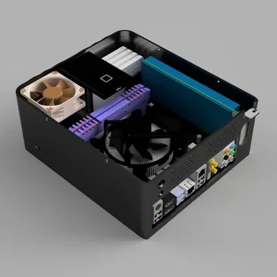 Vỏ Case PC/NAS Mini-ITX - Thiết Kế Mỏng Nhẹ