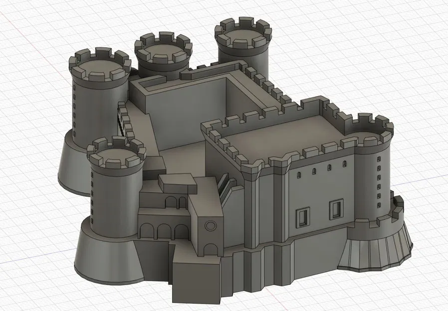 Mô Hình Castel Nuovo (Maschio Angioino) Dễ In Ở Naples - Image 2