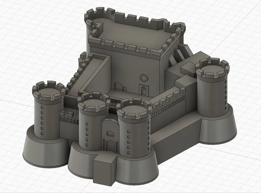 Mô Hình Castel Nuovo (Maschio Angioino) Dễ In Ở Naples - Image 6