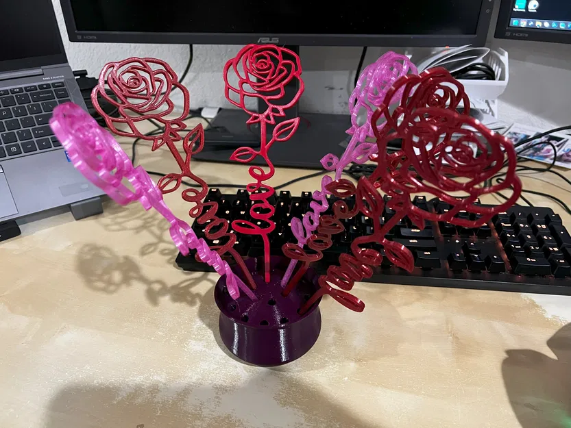 Chậu hoa hồng tình yêu đơn giản cho ngày Valentine - Image 2