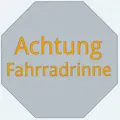 Biển báo cảnh báo "Achtung Fahrradrinne" (Kênh xe đạp) - Thumbnail 3