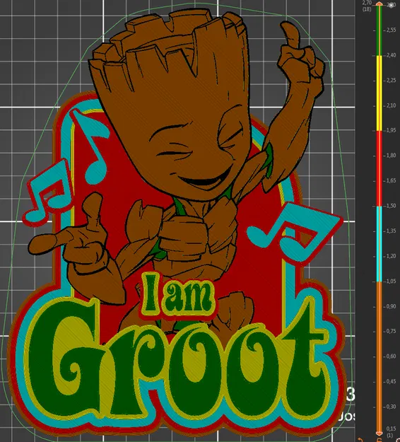 Mô hình trang trí tường I am Groot - Image 1