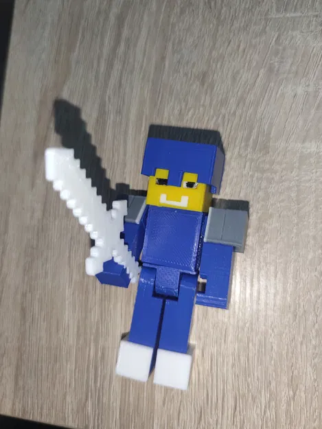 Mô hình Minecraft Steve (lắp ráp dễ dàng) - Image 1