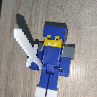 Mô hình Minecraft Steve (lắp ráp dễ dàng)