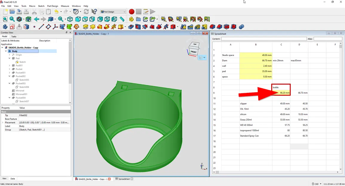 Đế giữ chai Parametric - Phiên bản IKEA SKADIS - Image 6