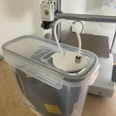 Nắp Hộp Sấy Filament Có Lỗ Luồn Ống PTFE