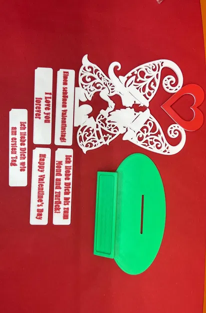 Cặp Gnomes Tình Yêu Valentine Cùng Trái Tim - Image 2