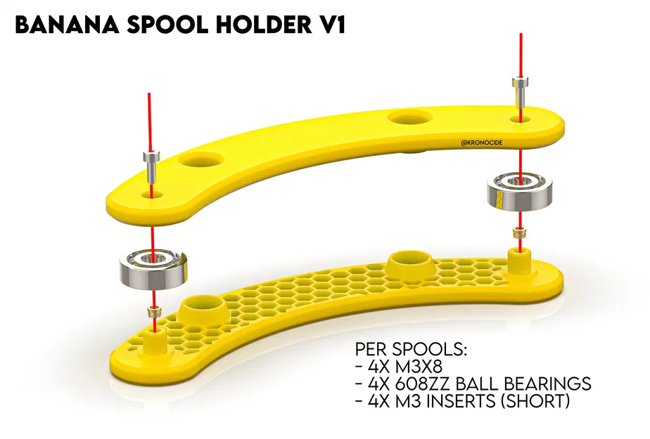 Giá Đỡ Cuộn Filamen Hình Chuối V1 - Image 2