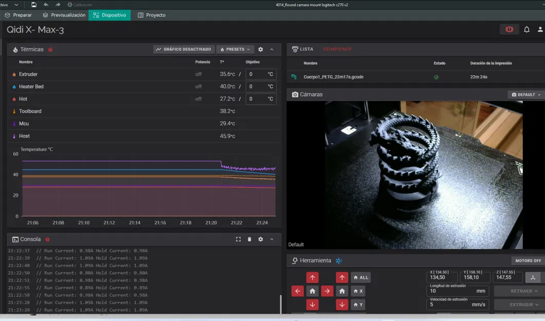 Kẹp Camera Logitech C270 cho Qidi X Max 3 - Image 4