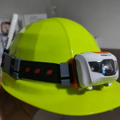 Kẹp gắn đèn pin đội đầu cho nón bảo hộ