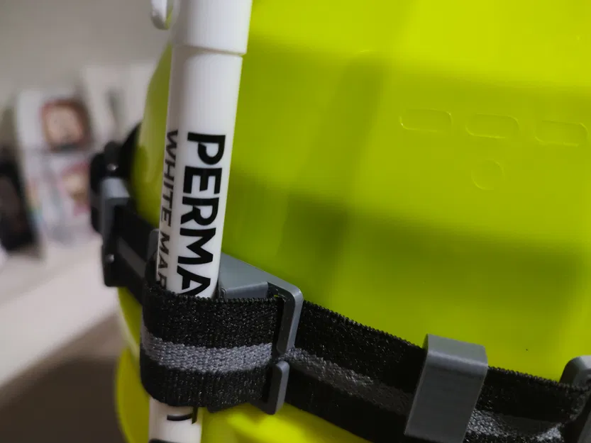 Kẹp gắn đèn pin đội đầu cho nón bảo hộ - Image 3