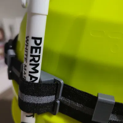 Kẹp gắn đèn pin đội đầu cho nón bảo hộ