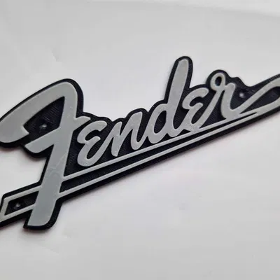 Logo Fender cho amply và thùng đàn guitar
