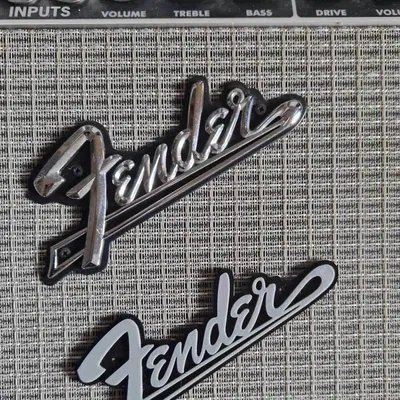 Logo Fender cho amply và thùng đàn guitar