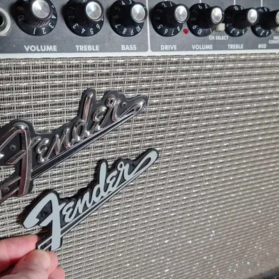 Logo Fender cho amply và thùng đàn guitar