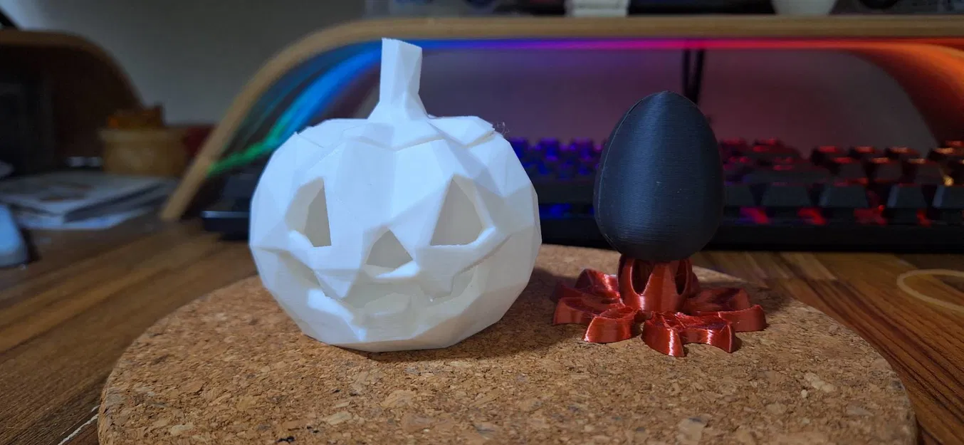 Mô Hình Bí Ngô "Low Poly Pumpkin Patty" - Image 2