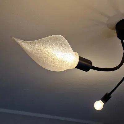 Chao đèn cong cong xù xì