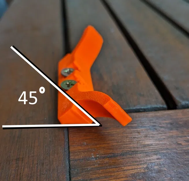 Cái Kẹp Dây Mành Góc 45 Độ - Image 1