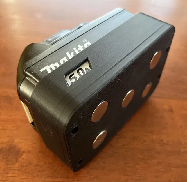 Vỏ pin Makita 18V kèm nam châm giữ pin/dụng cụ trên bề mặt kim loại - Image 10