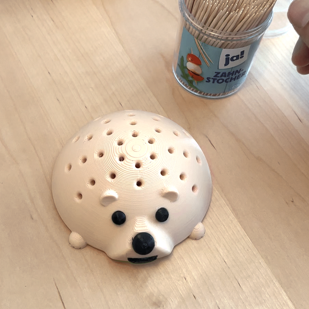 Hộp đựng tăm hình nhím - Image 1