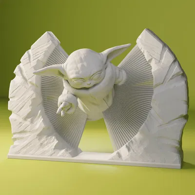 Baby Yoda Bằng Dây Vẽ