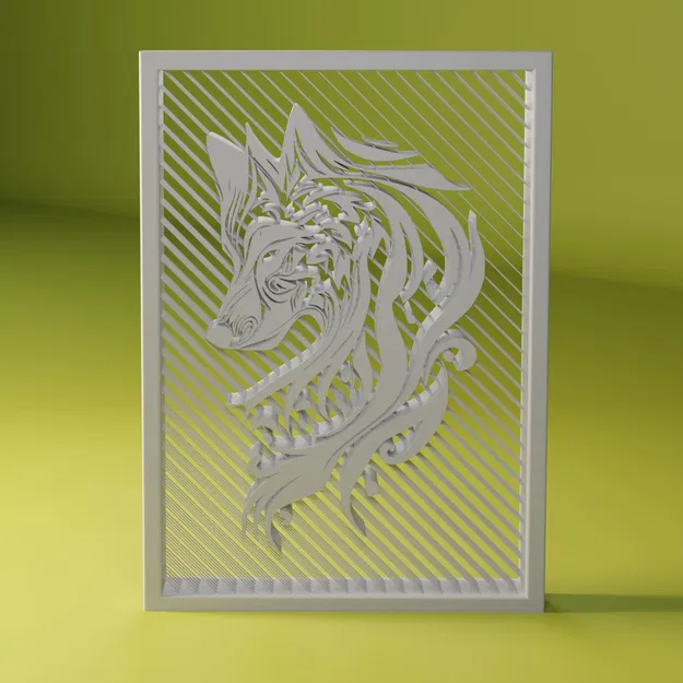 StringArt : "Chó Sói" - Image 2