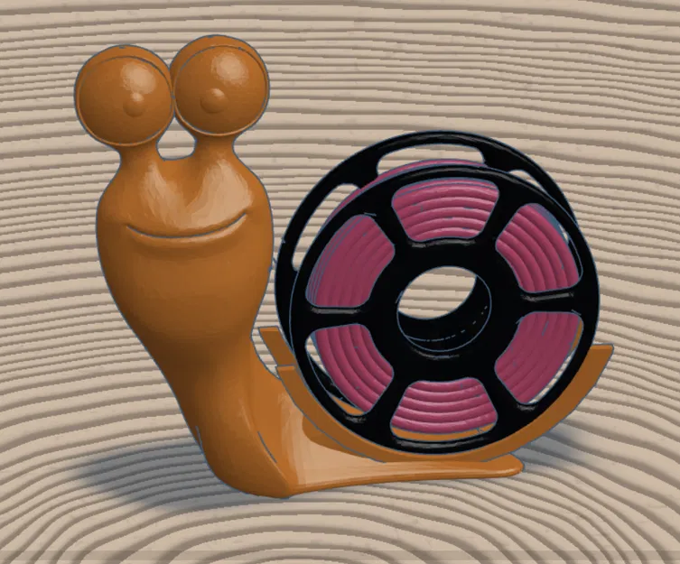 Giá Đỡ Cuộn Dây Filament Hình Ốc Sên Dễ Thương - Image 1