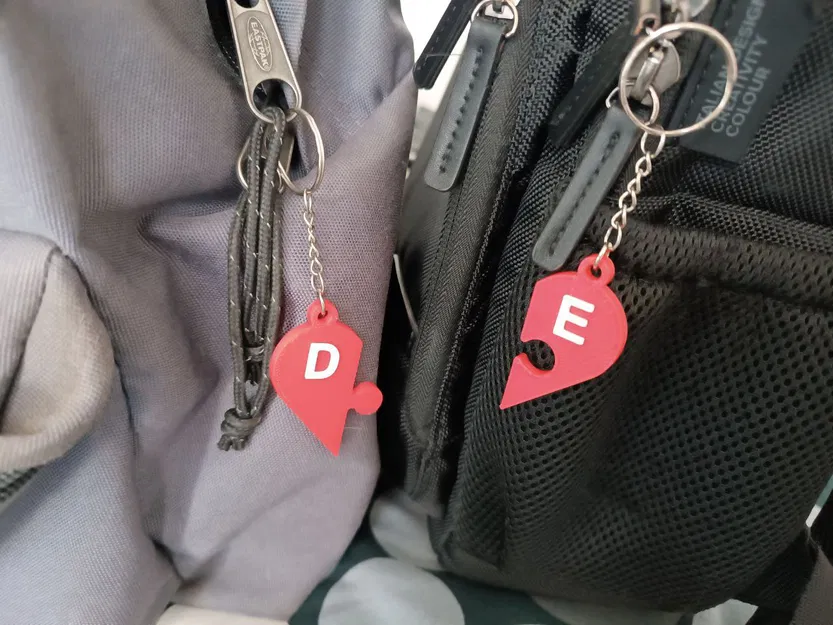 Móc Khóa Trái Tim Ghép Hình Valentine - Image 2