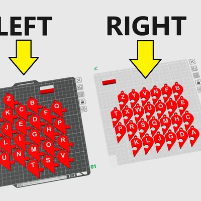 Móc Khóa Trái Tim Ghép Hình Valentine