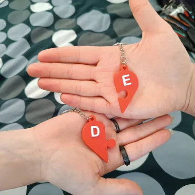 Móc Khóa Trái Tim Ghép Hình Valentine