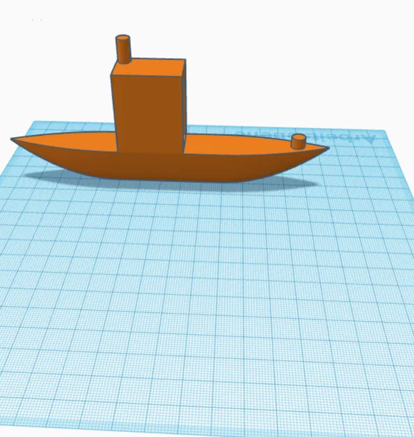 Mô Hình Thuyền Benchy Boat Được Tạo Bằng TinkerCAD - Image 1