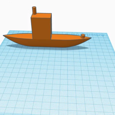 Mô Hình Thuyền Benchy Boat Được Tạo Bằng TinkerCAD