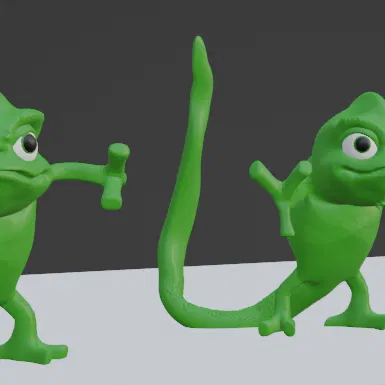 Mô hình Tắc Kè Hoa "Tangled"