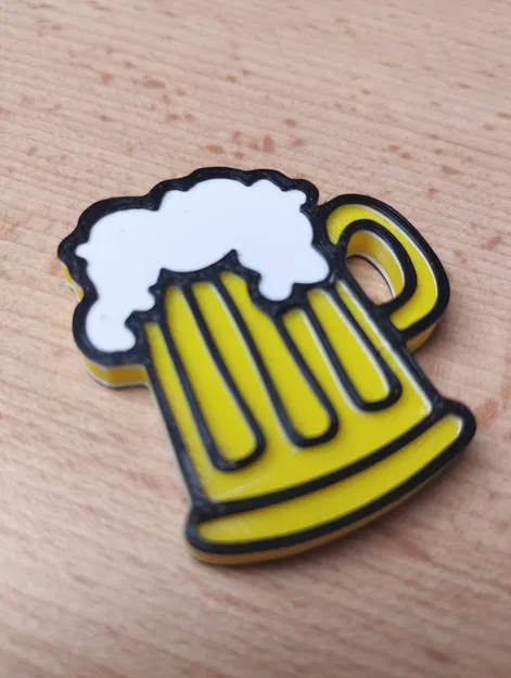 Móc Khóa Bia Pivo Hai Mặt - Image 1