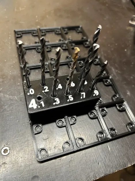 Bộ Đế Giữ Mũi Khoan Metric Gridfinity Theo Bước 0.1mm - Image 1