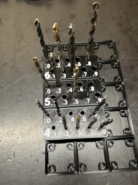 Bộ Đế Giữ Mũi Khoan Metric Gridfinity Theo Bước 0.1mm - Image 2